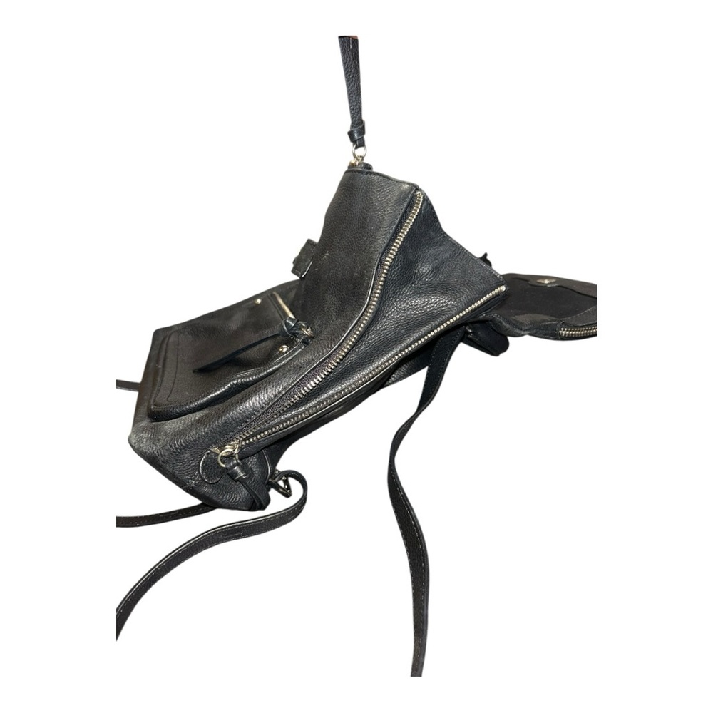 Lodis Black Modern Leather Backpack - Picture 15 of 15